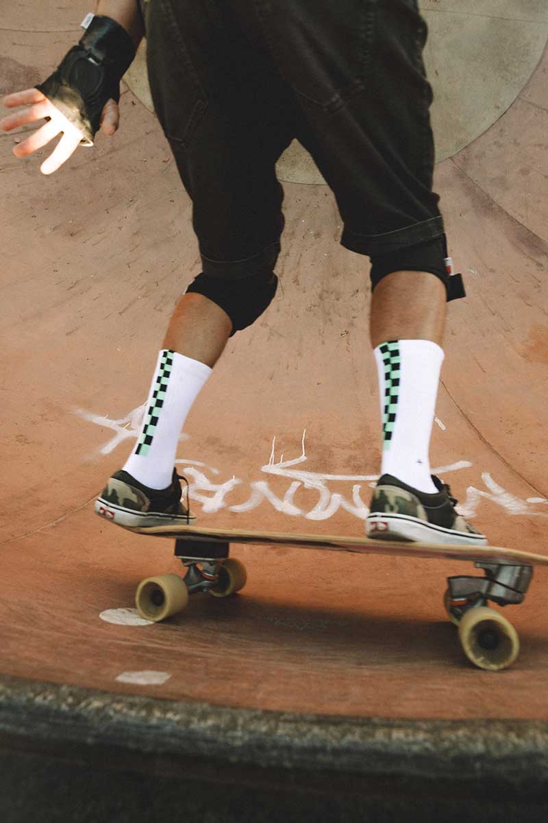 Socks Damero Verde